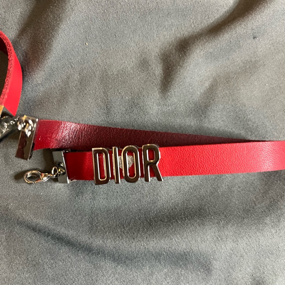 Dior Red Leather Strap Valentine’s Day’s Chinese New Years gifts - Picture 2 of 3
